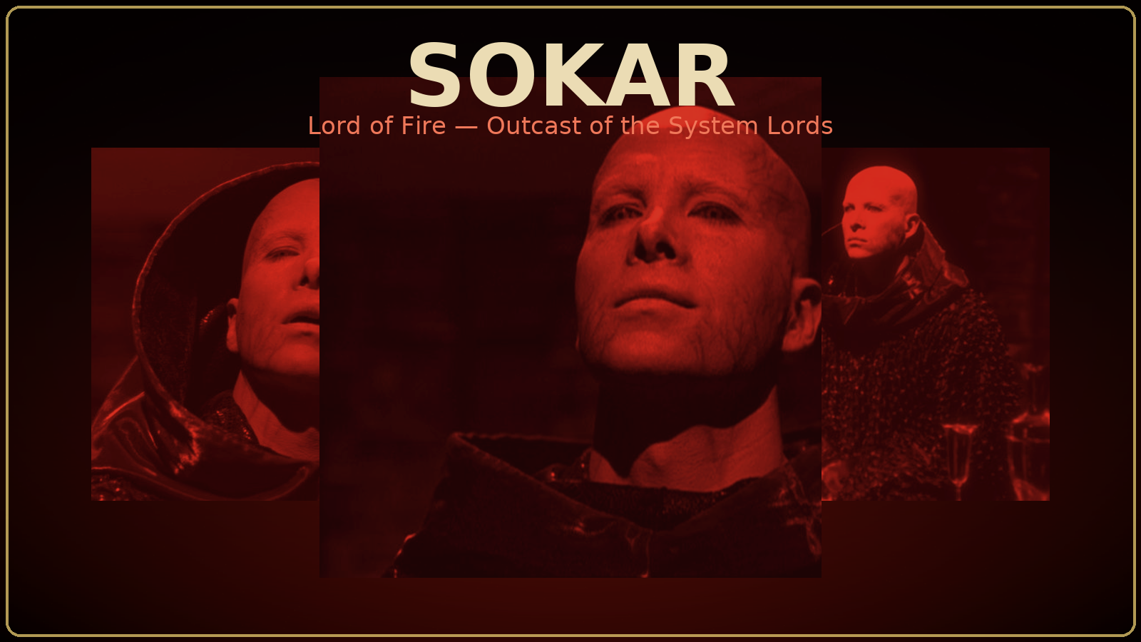 Sokar fan poster — Lord of Fire
